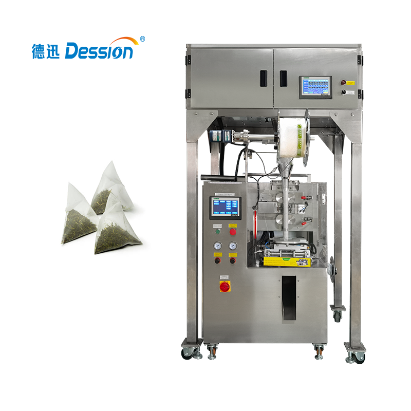 Automatic triangle pyramid pouch tea bag packing machine for green flower black tea bags