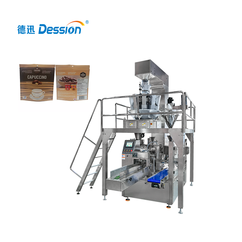 Automatic Nut Pouch Food Premade Bag Multihead Weigher Granule Packing Doy Multi-Function Packaging Machines