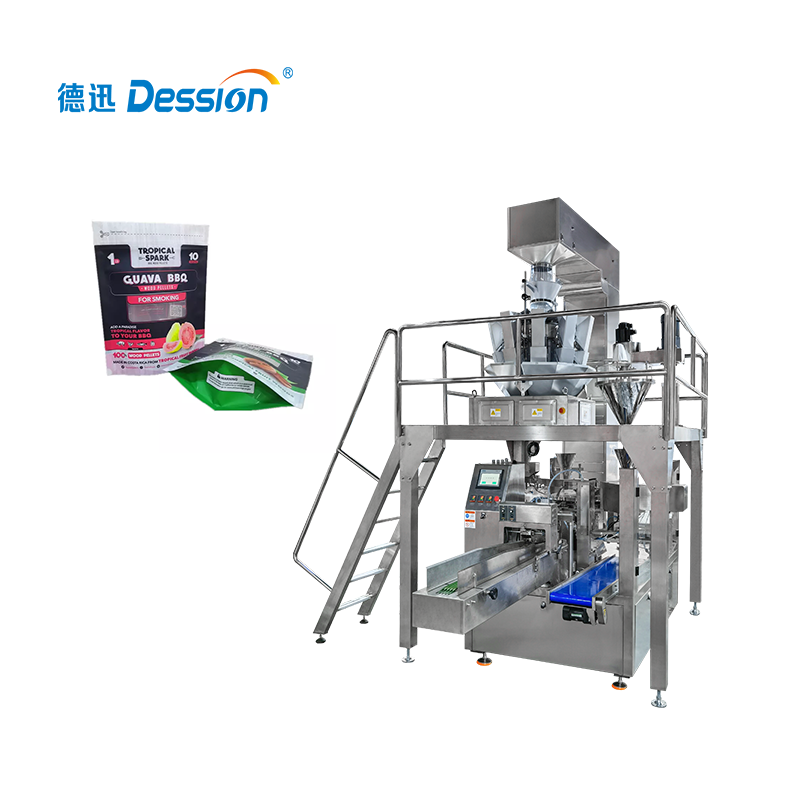 Automatic weigher doy machine zipper premade bag standup pouch nuts 5kg dry fruit packing machine