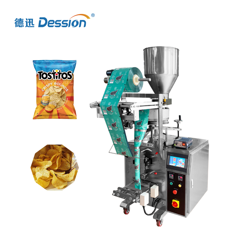 Stable operation puffed food potato chips popcorn packaging machine