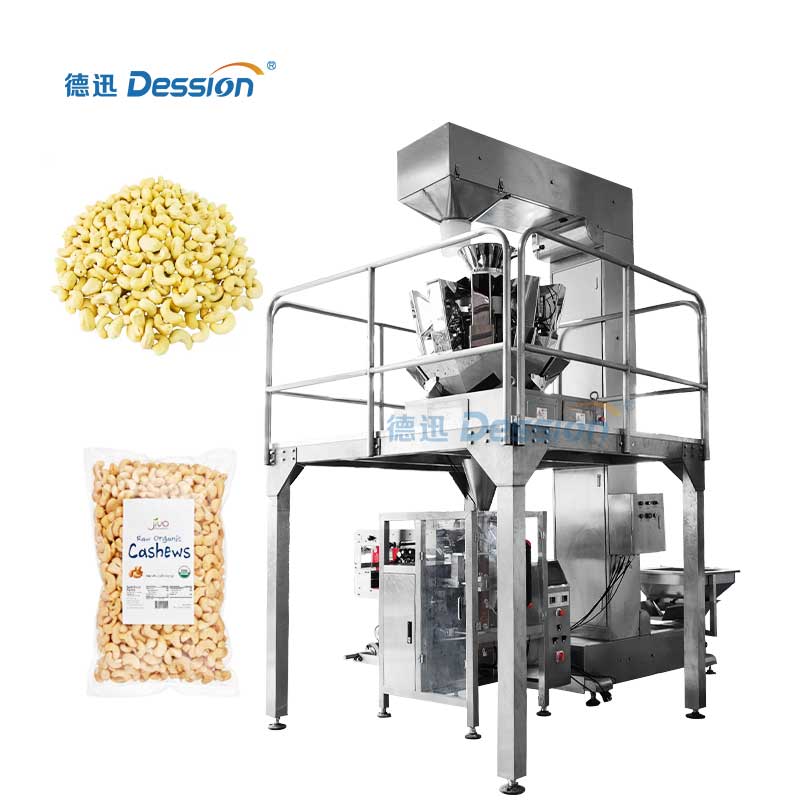 Multifunctional Cashew nuts potato chips popcorn packing machine automatic snack food packaging machine China manufacturer