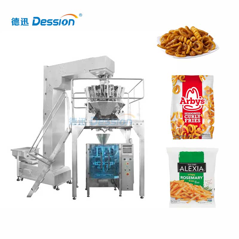 Máquina de embalagem de batatas fritas encaracoladas de alta velocidade com preço de fábrica