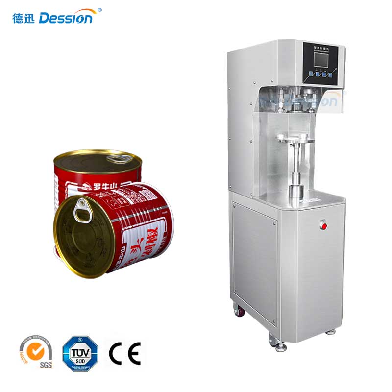 Fabricante de máquina seladora de latas semiautomática da China