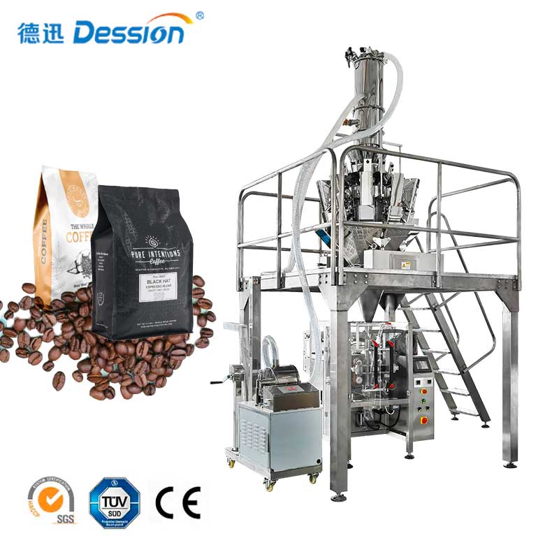 Máquina empacadora de bolsas de granos de café tostado multifuncional Fábrica de China