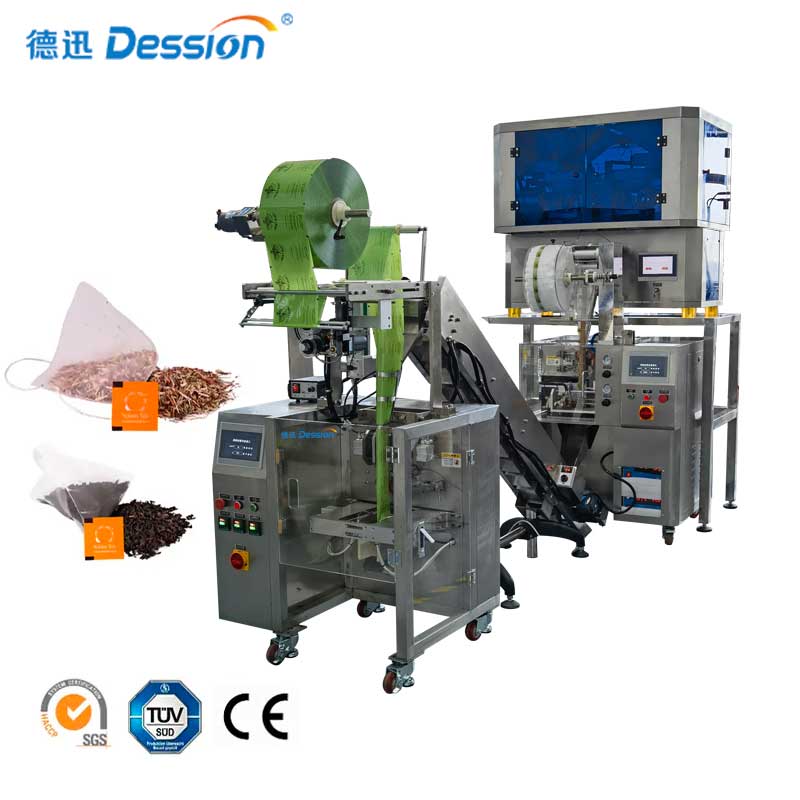 Automatic inner and outer pyramids tea bag packing machine for sale