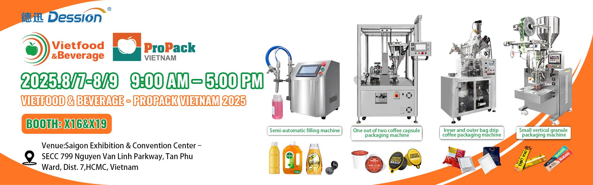 Invitación para visitar Dession en Vietfood & Propack 2025