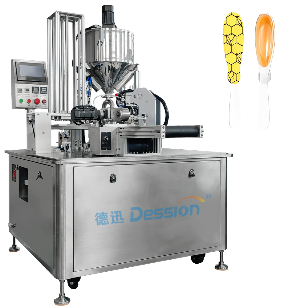¡Pequeño y poderoso! Nueva máquina de llenado de cuchara de tocadiscos de escritorio de miel ahora está en línea