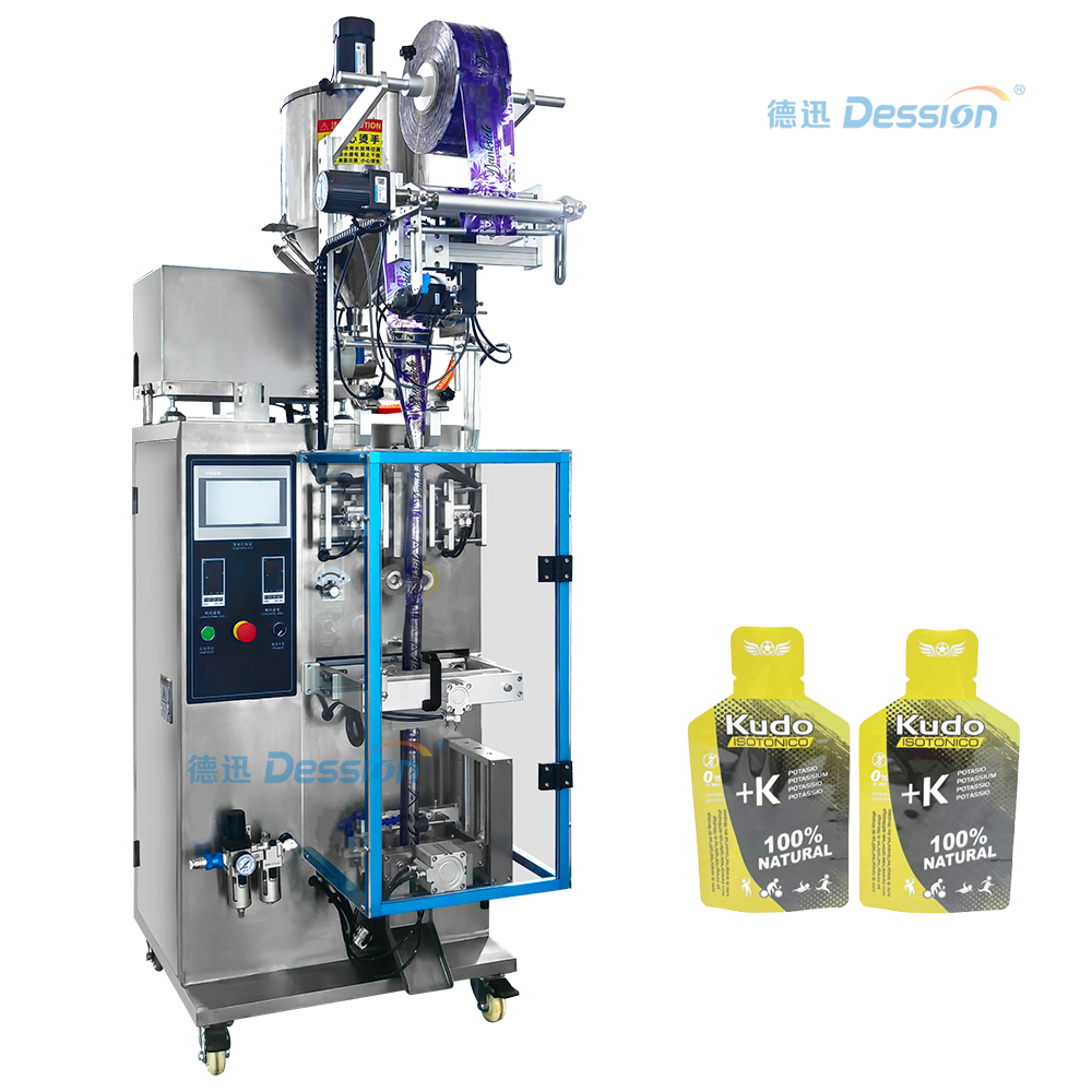 Çin'de yapım küçük stand-up torbası sıvı dolgusu ve sızdırmazlık makinesi, doğal mineral torba makinesi