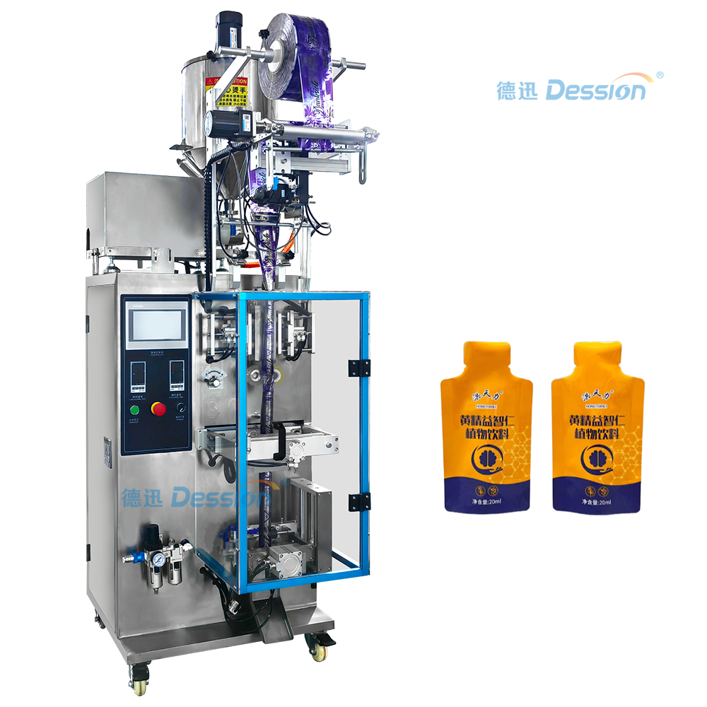 Kleine vertikale Verpackungsmaschine für Flüssigkeiten, Pflanzengetränk, China-Lieferant