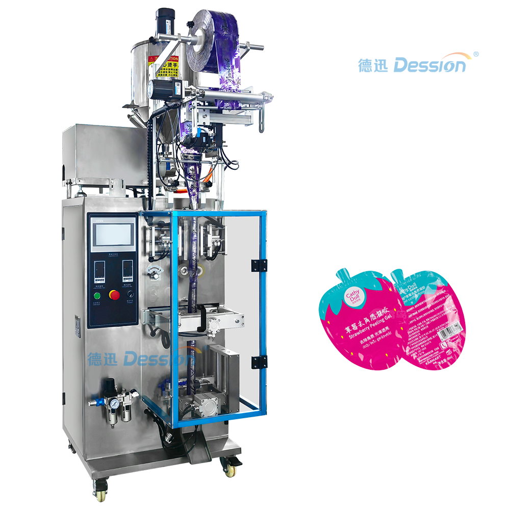 Небольшая стоячая машина для упаковки в пакеты специальной формы для сока, фруктовый гель, завод в Китае