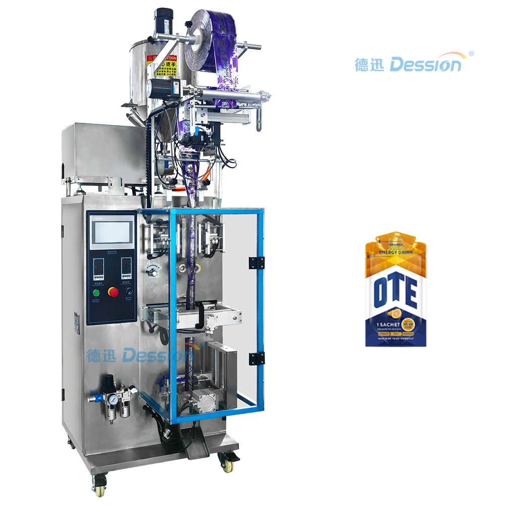 Небольшая вертикальная упаковочная машина для жидкого энергетического геля, функциональный гель, заводская цена