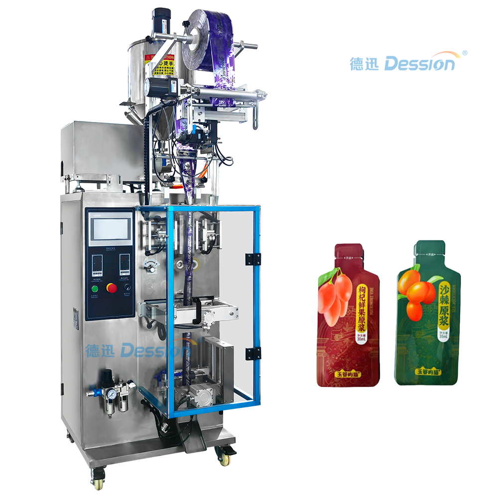 Функциональная машина для упаковки в пакеты специальной формы для напитков, облепиховое пюре, поставщик из Китая