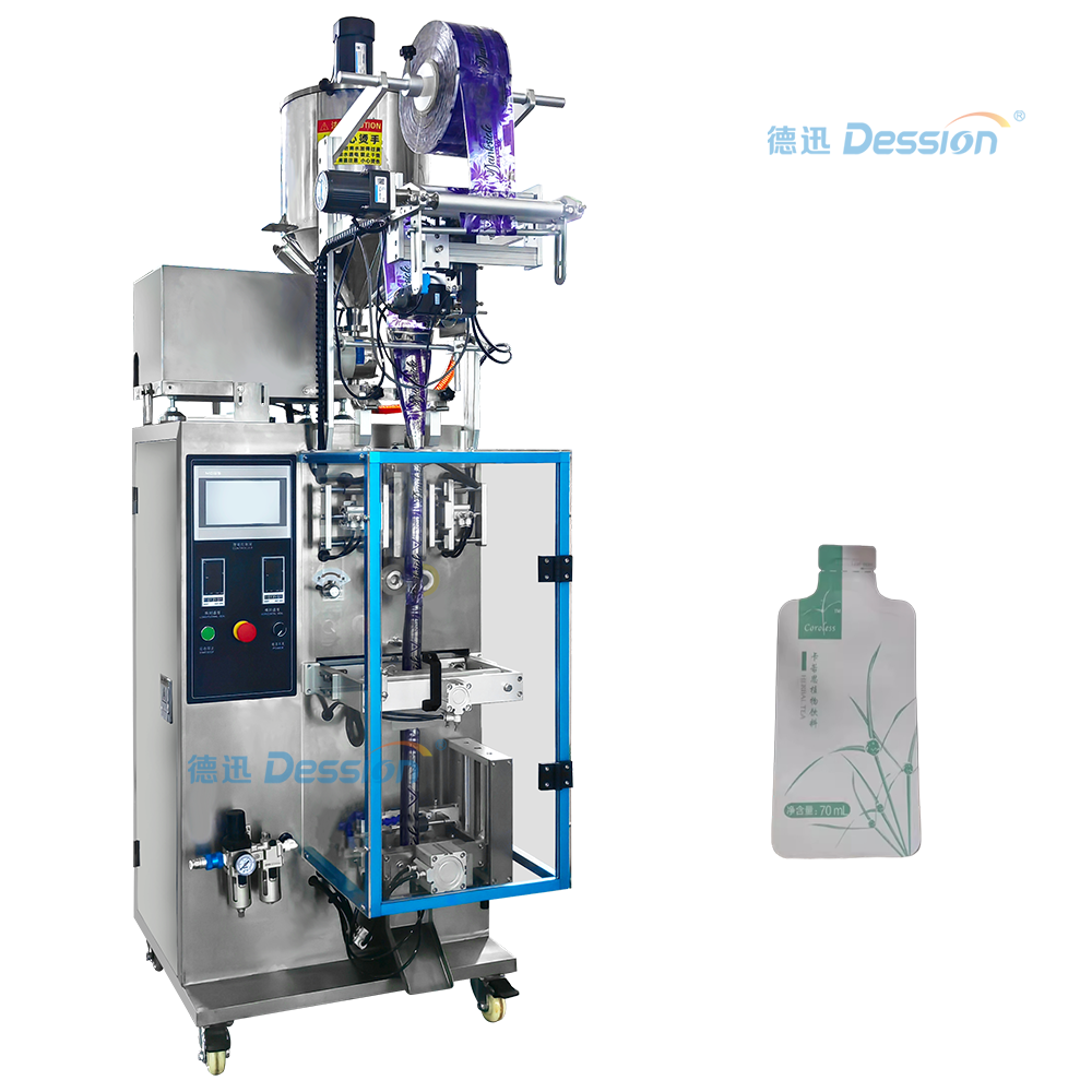 Máy đóng gói chất lỏng dạng đứng mini, đồ uống thực vật, giá xuất xưởng