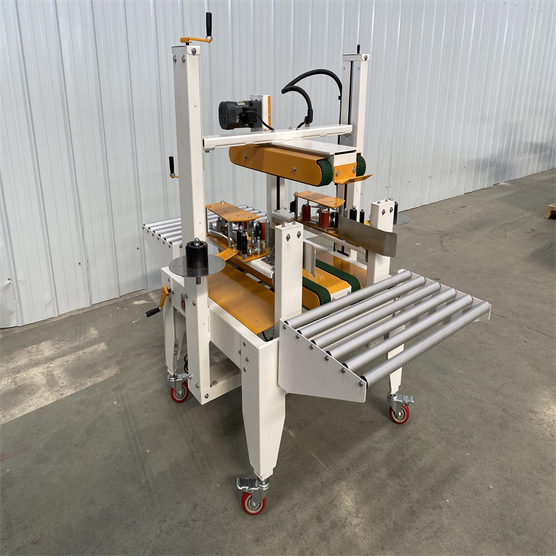 Competitive products semi-automatic double-side carton sealing machine