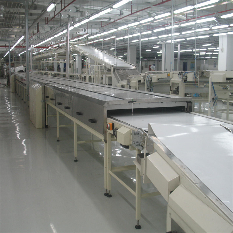 Full-automatic stainless steel industry processing multifunctional chocolate cooling tunnel