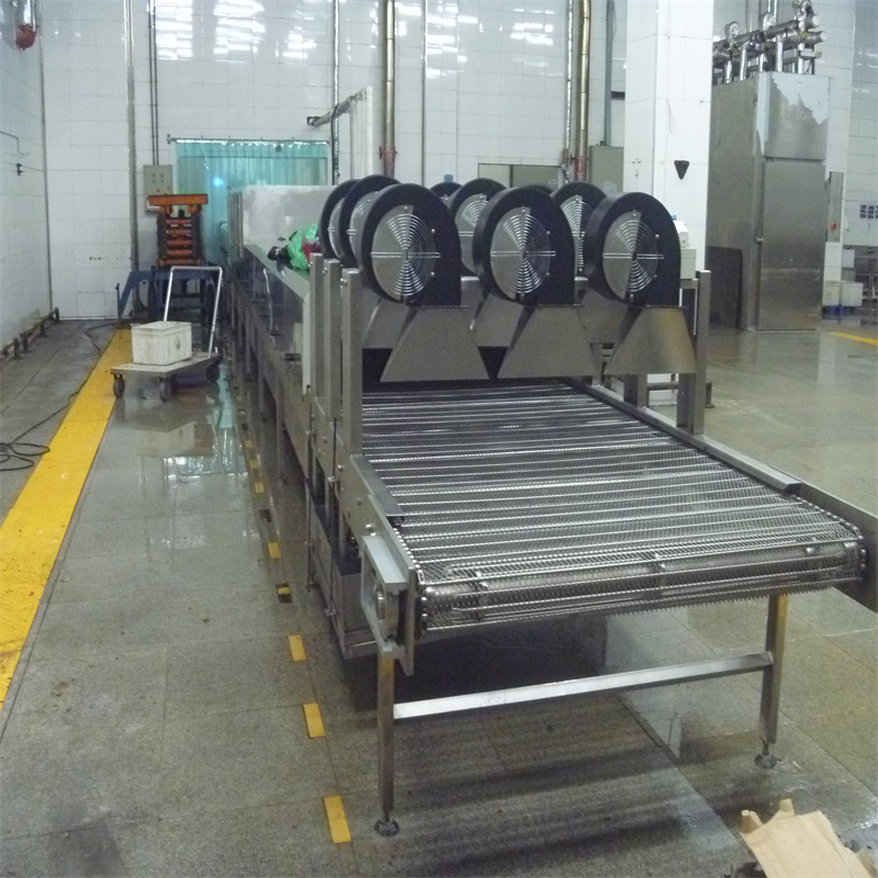Macchina per tunnel di raffreddamento industriale multiuso per alimenti in acciaio inossidabile leader in Cina