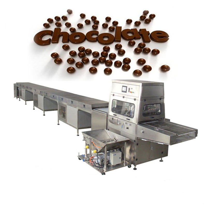 最新設計の高性能全自動チョコレートコーティング/エンロービングマシン