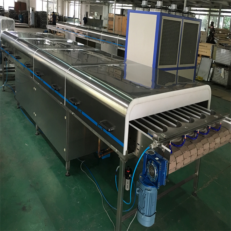 AMC high performance easy to operate bottling fruit juice cooling tunnel machine