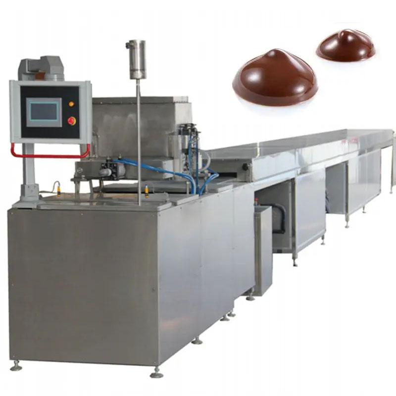 Stainless Steel Automatic Chocolate Depositing Line China Chocolate Chip Depositing Machine factory