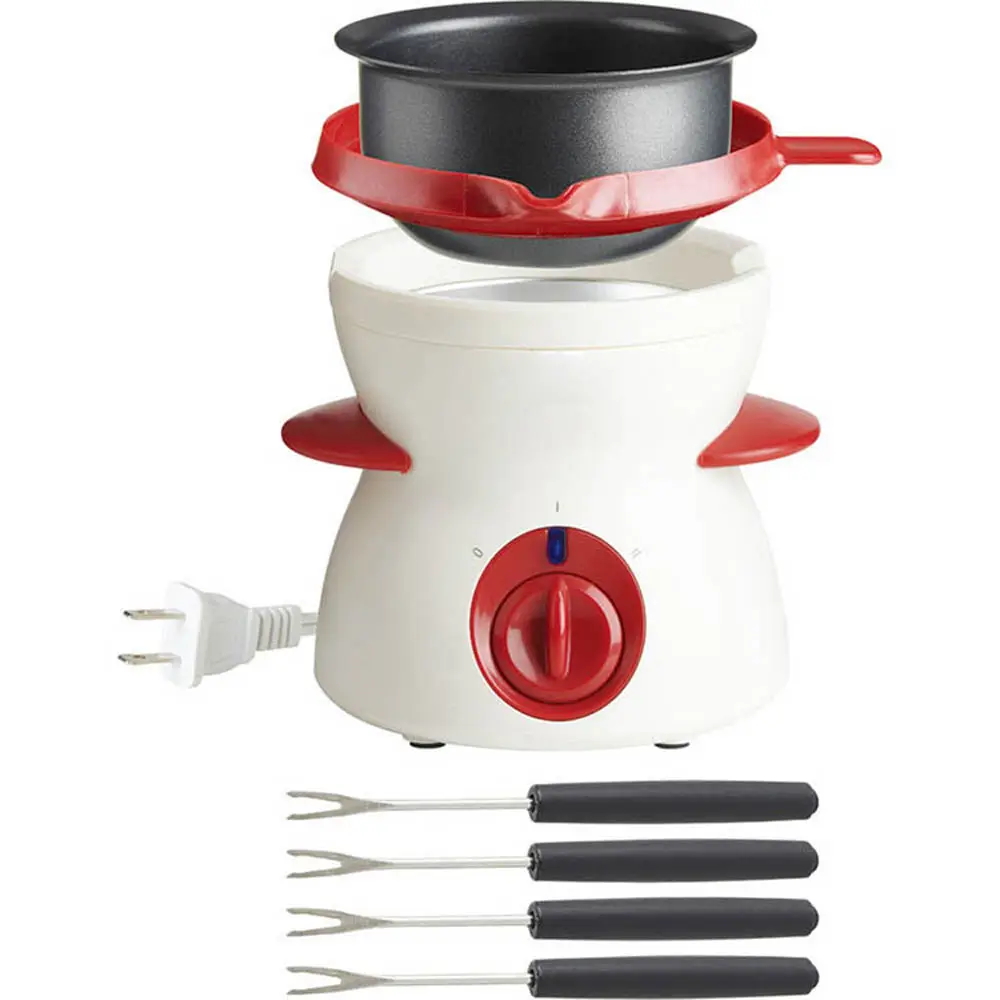 Electric Chocolate Melter Maker 350ml Best Gift Party DIY Candy Cheese Fondue Machine Automatic Melting Pot With Fork