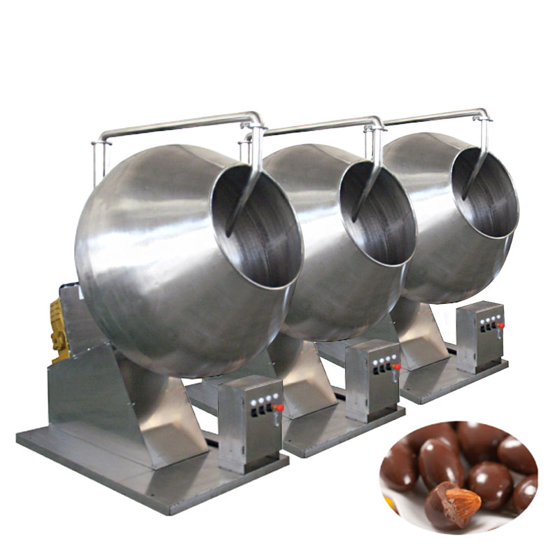 Automatic Stainless Steel Pot Chocolate Polishing Machine Nuts Coating Pan Machine