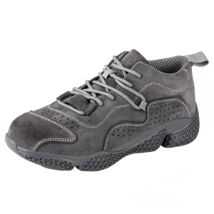 H17 Anti slip suede leather steel toe puncture proof breathable sport safety shoes
