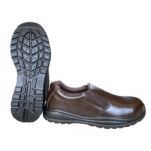 Tm053 antiderrapante composto antiderrapante sapatos de segurança executivos masculinos sem cadarço