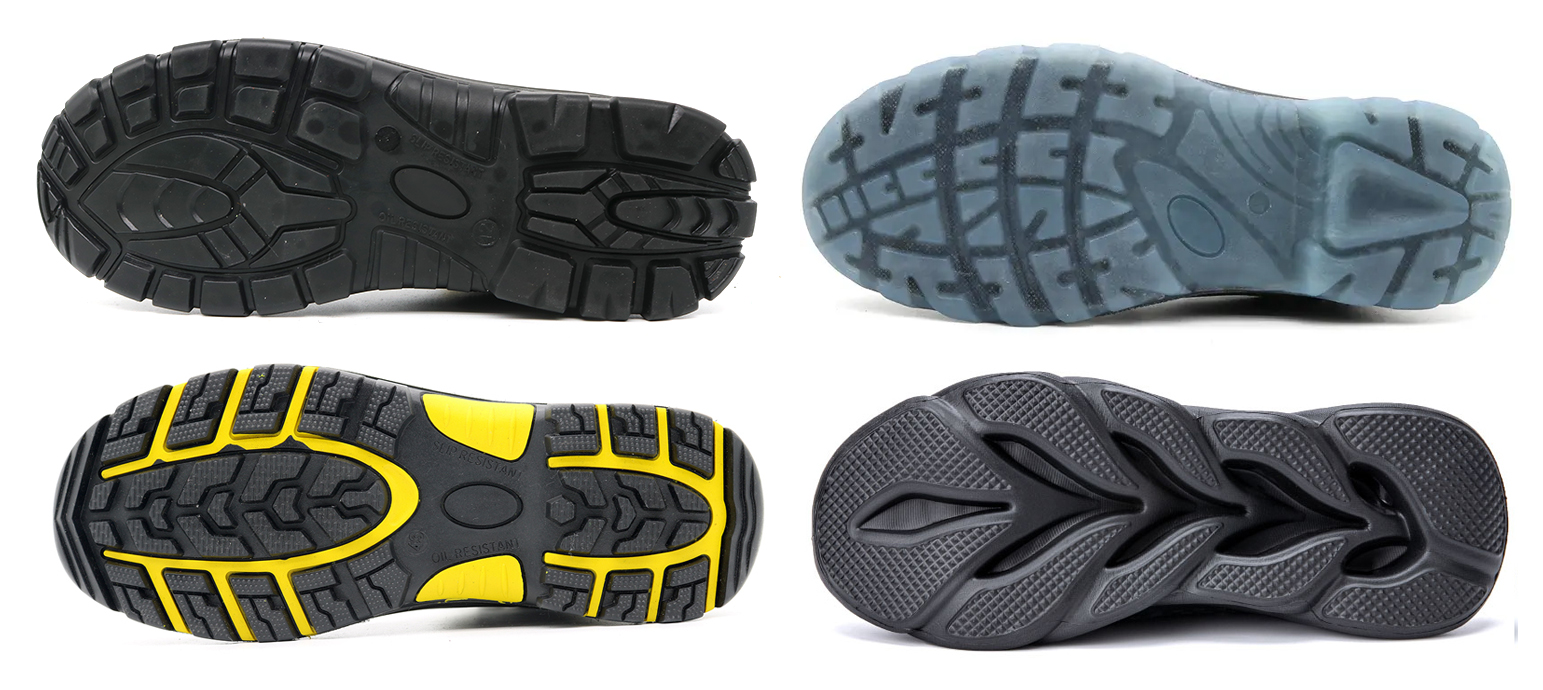 The difference of sole materials for safety shoes