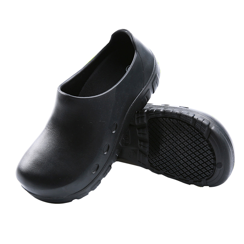 Wasserdichte Kochschuhe Für Damen & Herren – Rutschfeste & ölbeständige Slip-On Schuhe Aus Mikrofaser-Leder, Größen 38–47, Schwarz