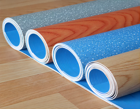 Werkseitige Kunststoff-PVC-Leder-Vinyl-Bodenbelagrolle
