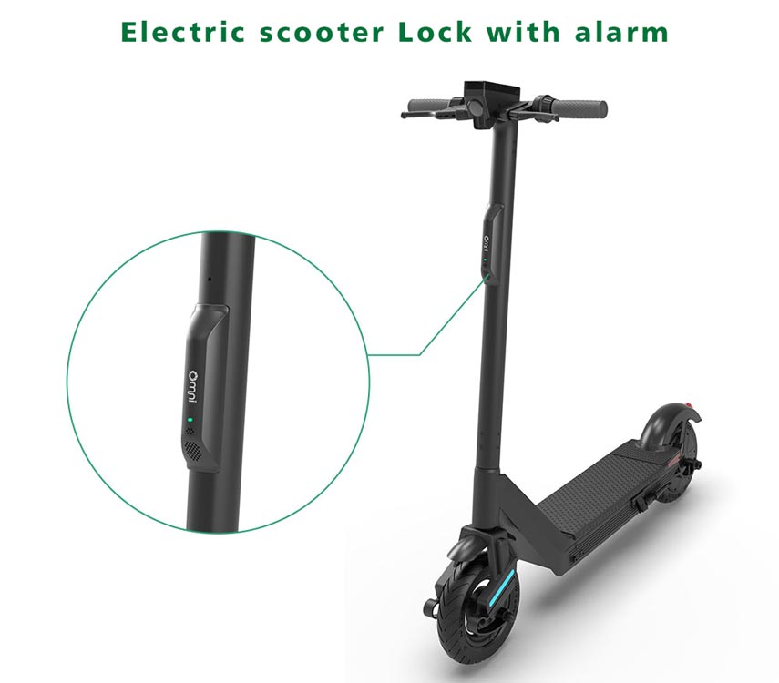 electric scooter lock with alarm