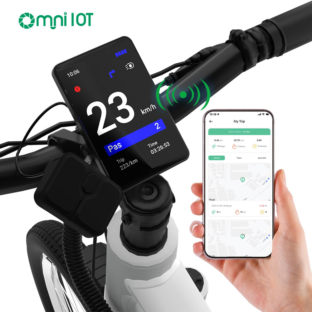 IoT-Enabled Ebike-scherm met realtime navigatie