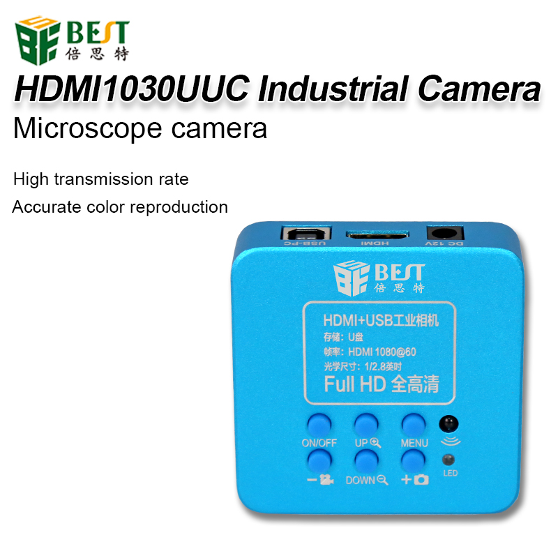 Caméra bleue à haute transmission pour microscope industriel HDMI1030UUC Best Tool
