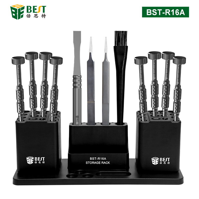 Storage Rack for Soldering tipds, screwdrivers, handheld tools, combination type tool box, Besttool BST-R16A