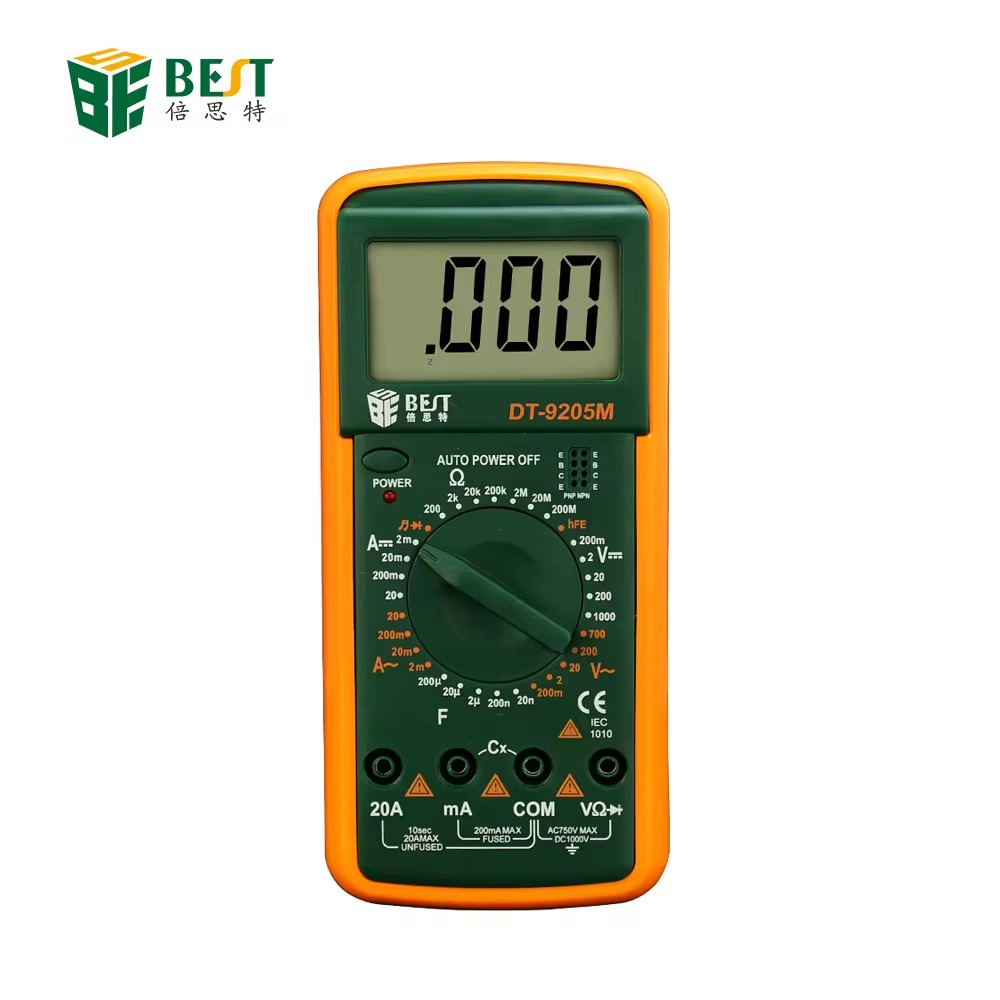 جهاز قياس متعدد رقمي محمول في الصين، مصنع شاشة عرض LCD قياسي متعدد المتر، مورد متعدد المقاييس بالجملة، أفضل أداة BST-9205M