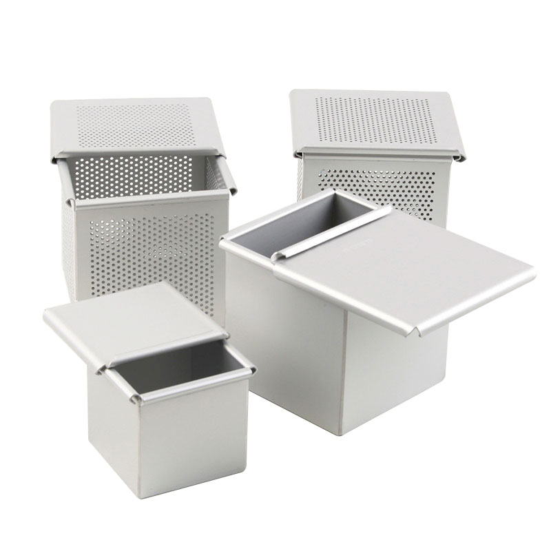 Aluminum Square Mini Small Bread Loaf Pan with Lid