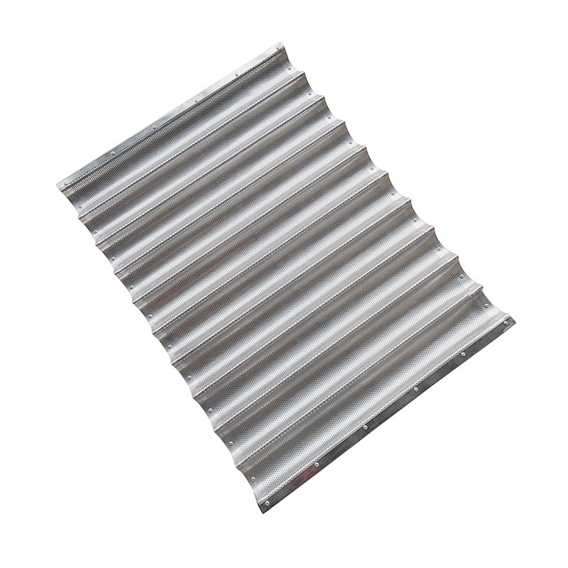 10-reihiges French-Stick-Tablett aus Aluminiummetall