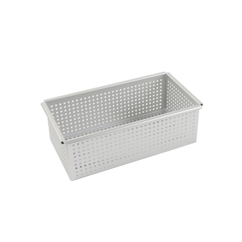 Pan de cuisson à pain perforé à bord droit perforé