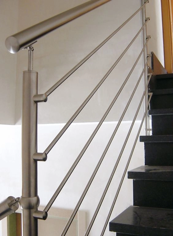 stainless steel crossbar railing for staircase