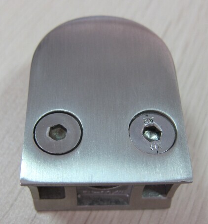 1 2 stainless steel glass clamp for round handrail post G105R