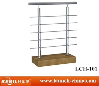 1.1 meter height stainless steel crossbar balustrade post of deck cable railing system