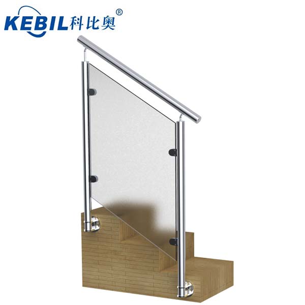 1.1 meter height stainless steel glass balustrade post of deck glass railing system