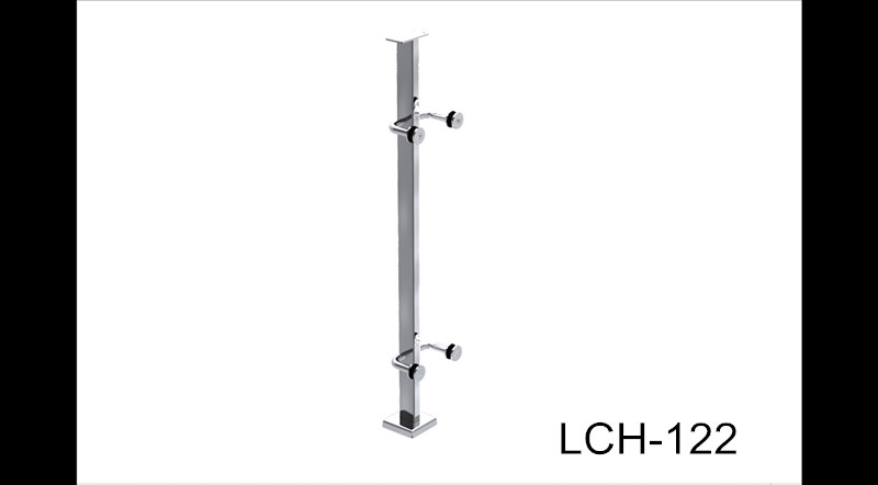 1.1 meter height stainless steel glass spider balustrade post LCH-122 of glass railing system