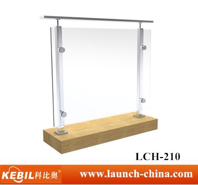 1.1 meter height stainless steel glass standoff balustrade post LCH-120 of glass railing system