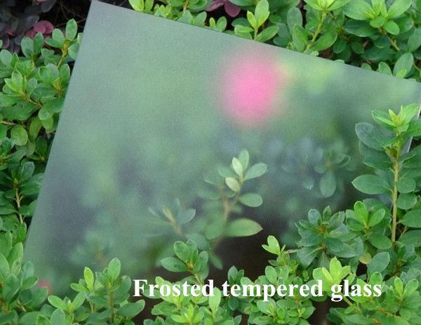 12 milímetros fosco temperado vidro de corte ao tamanho