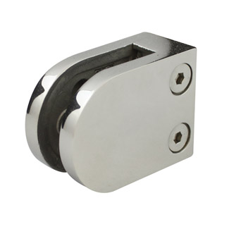 3 8 inch thick glass stainless steel D clamp
