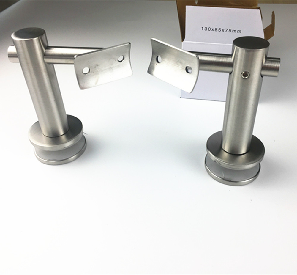 316 brushed stainless steel glass handrail bracket for glass handrail system