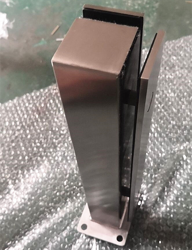 Poteau de balustrade en verre en acier inoxydable de 350 mm de haut