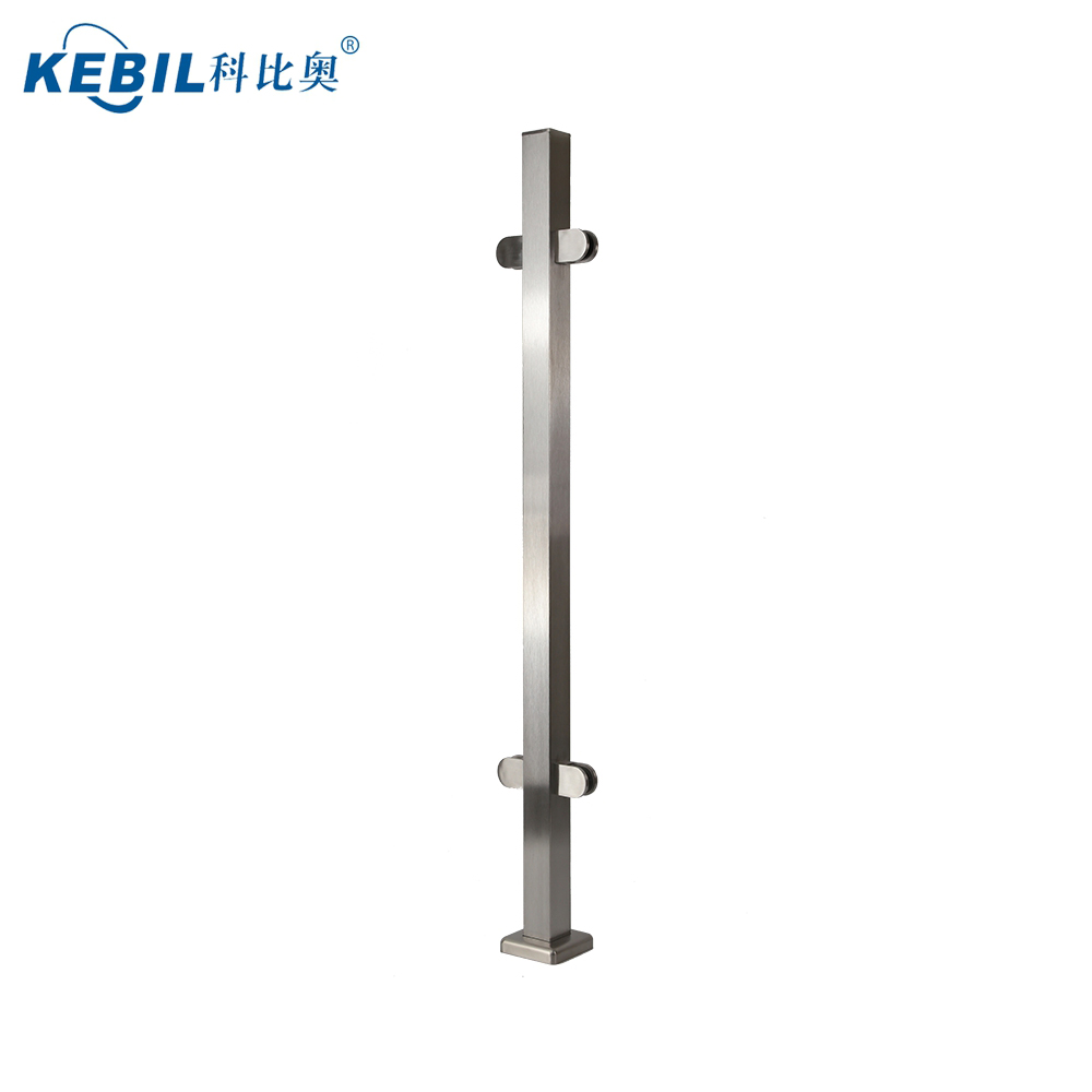 36 inch height balcony glass balustrade outdoor stainless steel handrail glass fixing railing