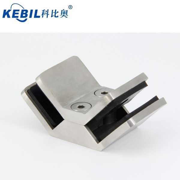 90 degree 316 standoff glass clamp for balcony glass railing or stair